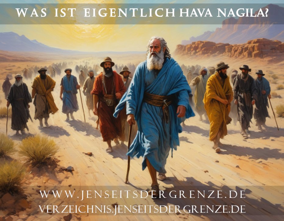Mose führt das Volk Israel durch die Wüste.